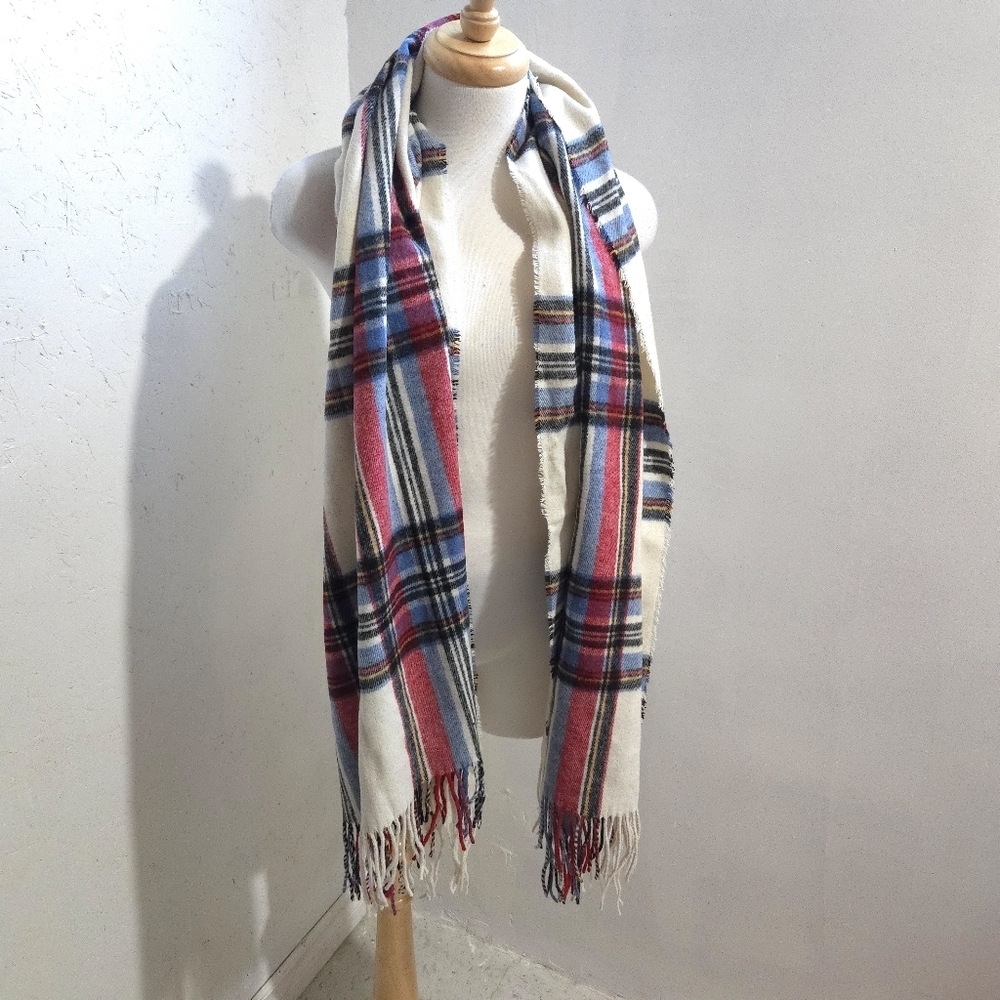 Roots Multicolor Plaid Scarf